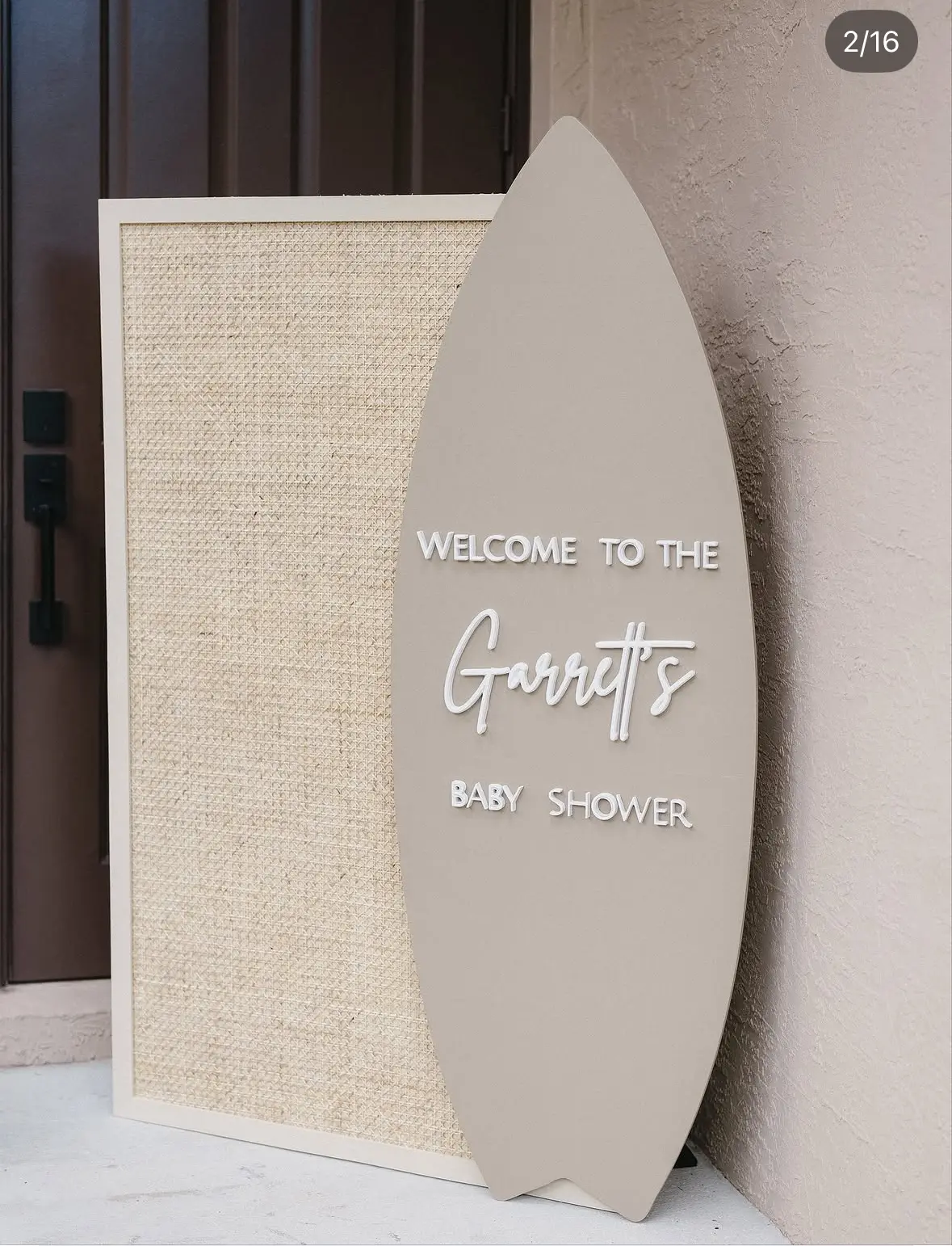 Welcome Sign — Script & Florals